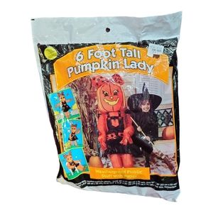 Vintage 1997 6 Foot Tall Pumpkin Lady